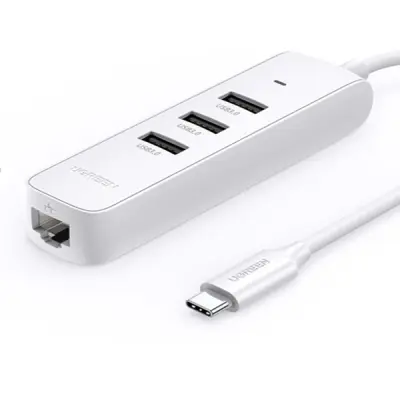 UGREEN adapter USB-C 3.0 na Ethernet + 3 vrata USB HUB