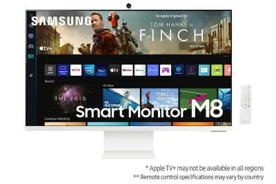 Samsung S32BM801UN SMART M80B Bel, 32", VA, 16:9, 3840X2160, USB-C, USB Hub, Wi-Fi,BT,kamera  računalniški monitor