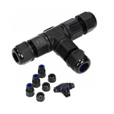 Konektor IP68 "T" 3x4mm2 450V 25A