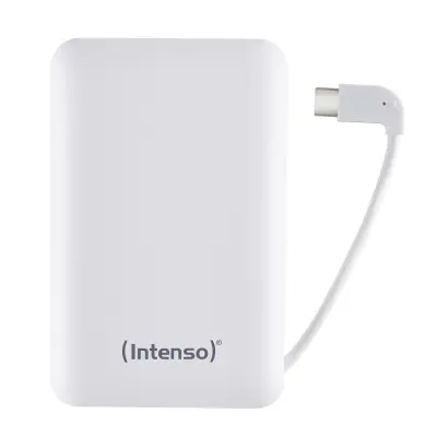 Intenso XC10000 powerbank (rezervni akumulatorji) 10000 mAh  LiPo USB-A\, USB-C® bela prikaz stanja