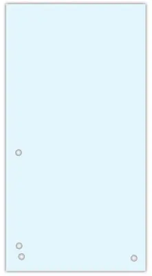 Donau Ločilni listi ozki 235x105mm, beli