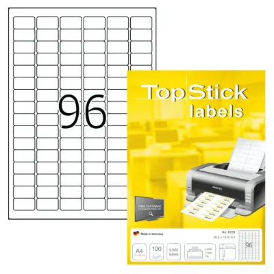 Etikete 30,5 x 16,9 mm 8728 univerzalne Topstick Herma 100 pol
