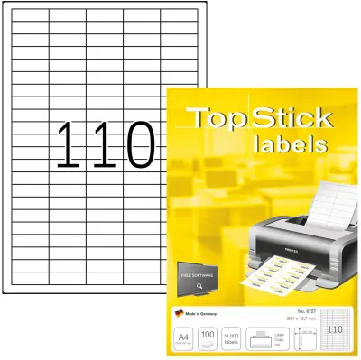 Etikete 38,1 x 12,7 mm 8727 univerzalne Topstick Herma 100 pol