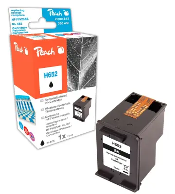 Črnilo Peach HP 652 F6V25AE, 11ml black 319931