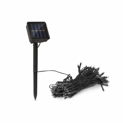 LED solarna svetilka 50 kosov pisanih LED 2 funkciji 5 + 2 m