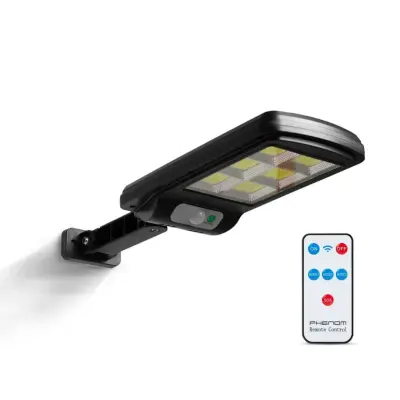 COB LED stenska solarna svetilka - solarni reflektor z daljincem 5W 300lm