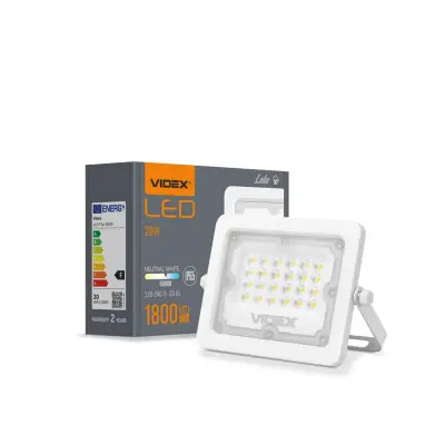 LED reflektor Luca 20W 1800lm 5000K IP65 vodotesen bel