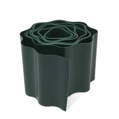 PVC ograjica za vrtno gredo 10 cm, 6 m