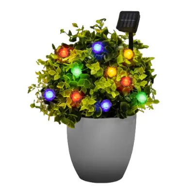 LED solarna veriga rožice 2.3 m 20 LED večbarvna