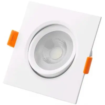 Vgradna LED svetilka downlight 38° kvadratna 6W nevtralno bela 4000K
