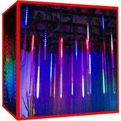 Novoletne lučke sveče 50cm 244 LED RGB večbarvne
