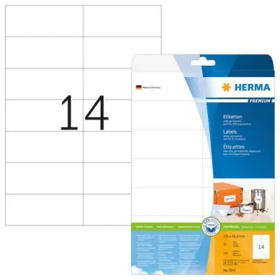 ETIKETE 105 x 42,3 mm 5057 SUPERPRINT HERMA  25/1