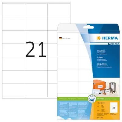 ETIKETE 70 x 42mm 4361 SUPERPRINT HERMA  25/1