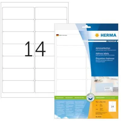 ETIKETE 99,1 x 38,1 mm 8635 SUPERPRINT HERMA 10/1