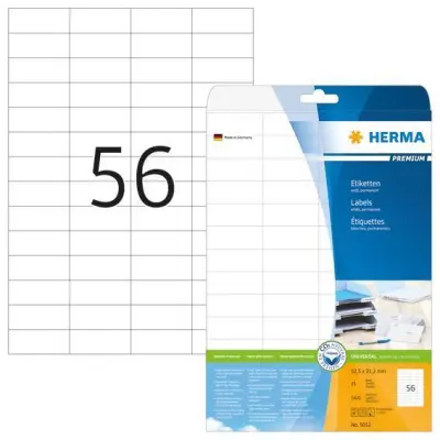 ETIKETE 52,5 x 21,2 mm 5052 SUPERPRINT HERMA  25/1