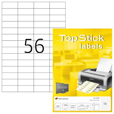 ETIKETE 52,5 x 21,2 mm 8700 UNIVERZALNE TOPSTICK HERMA 100/1