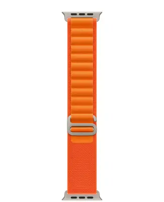 Apple Watch 49mm Band: Orange Alpine Loop - Large