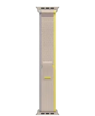 Apple Watch 49mm Band: Yellow/Beige Trail Loop - M/L
