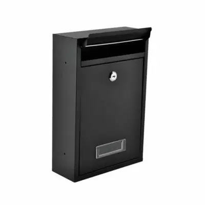 Poštni nabiralnik M INOX črn