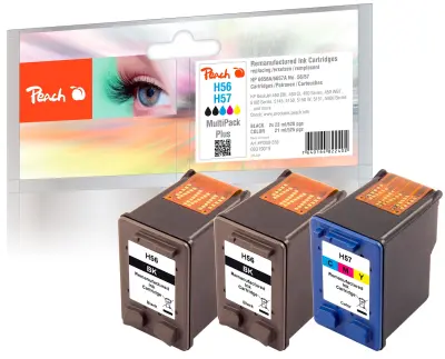 Črnilo Peach HP 56/57, 2 x black 23ml, 1 x color 21ml  komplet 3/1 319019