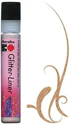 Barva v plastenki - Glitter liner 25ml bakrena 18030009586