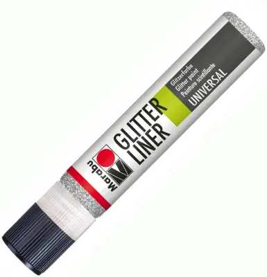 Barva v plastenki - Glitter liner 25ml srebrna 18030009582