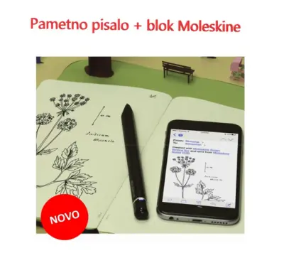 Pametno pisalo Pen+ in blok set Moleskine 851152