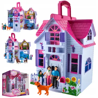 Plastična zložljiva igralna hišica za lutke 29cm