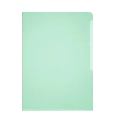 Durable L mapa (2339) zelena, gladka, PVC 0,15mm, 50 kos