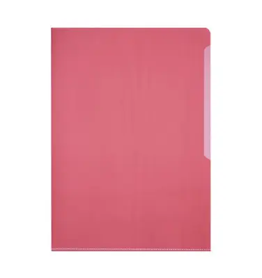 Durable L mapa (2339) rdeča, gladka, PVC 0,15mm, 50 kos