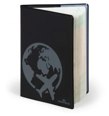 Durable Ovitek za potni list 189 x 129 mm, črn RFID zaščita