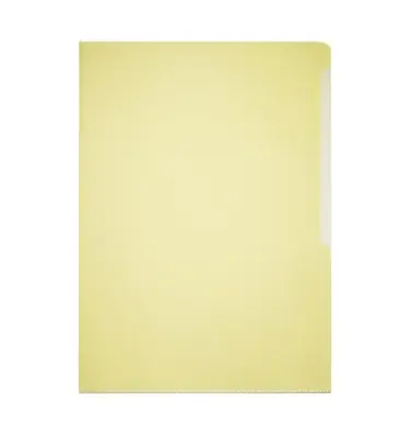 Durable L mapa (2339) rumena, gladka, PVC 0,15mm, 50 kos
