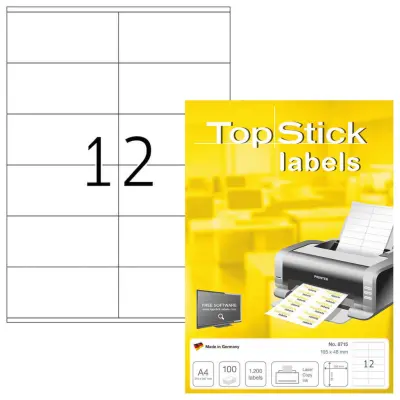 ETIKETE 105 x 48 mm 8715 UNIVERZALNE TOPSTICK, HERMA 100/1
