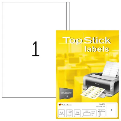 ETIKETE 200 x 297 mm 8719 UNIVERZALNE TOPSTICK HERMA  100/1
