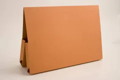 Mapa kuverta z dvema žepoma 265x350mm 315g karton oranžna