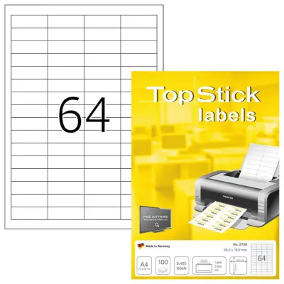Etikete 48,3 x 16,9 mm 8730 univerzalne Topstick Herma 100 pol