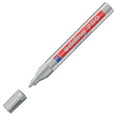 MARKER PAINT Z LAKOM SREBRN EDDING 750 2-4 mm