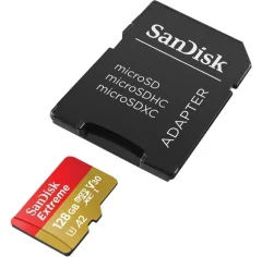 SANDISK Extreme microSDXC SDSQXAA-128G-GN6AA pomnilniška kartica