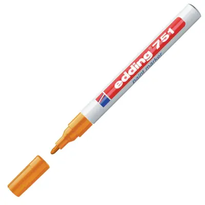 MARKER PAINT Z LAKOM ORANŽEN EDDING 751 1-2 mm