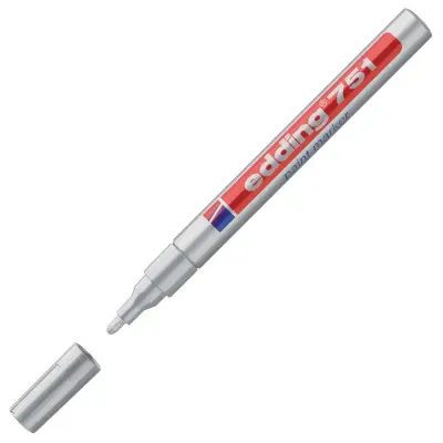 MARKER PAINT Z LAKOM SREBRN EDDING 751 1-2 mm