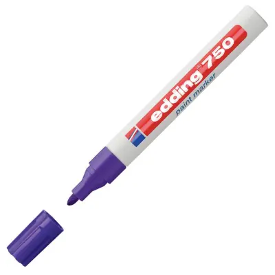MARKER PAINT Z LAKOM VIJOLIČEN EDDING 750 2-4 mm