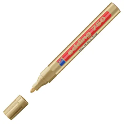 MARKER PAINT Z LAKOM ZLAT EDDING 750 2-4 mm