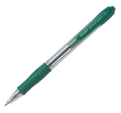 Pilot Kemični svinčnik SUPER GRIP F, zelena BPGP-10R-F-G-G 12 KOS