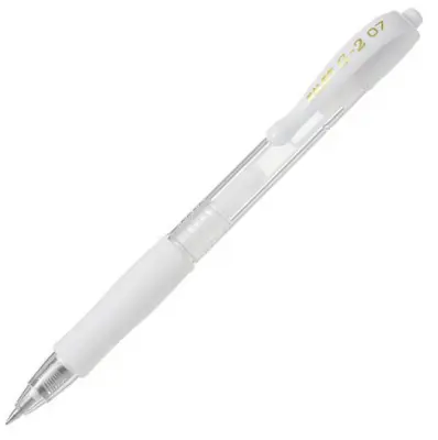 Pilot Gel roler G-2 0,7 pastel bel BL-G2-7P-W 12 KOS