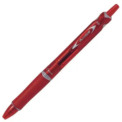Pilot Kemični svinčnik ACROBALL M, rdeč BAB-15M-BG-R 10 KOS