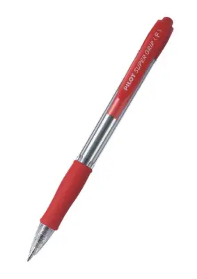 Pilot Kemični svinčnik SUPER GRIP F, rdeč BPGP-10R-F-R-R 12 KOS