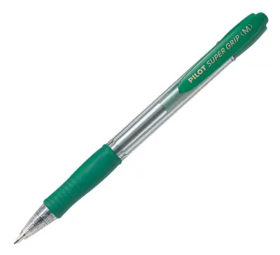 Pilot Kemični svinčnik SUPER GRIP M, zelen BPGP-10R-M-G-G 12 KOS
