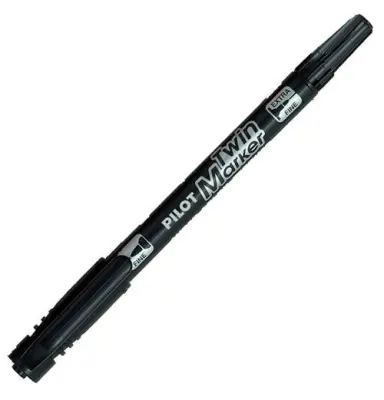 Pilot Marker TWIN, BEGREEN, črna SCA-TM-BG-B 10 KOS