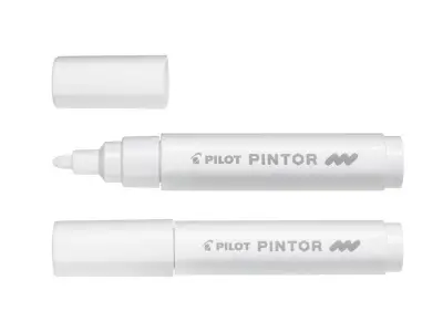 Pilot Marker Pintor  MEDIUM, Pastel bel SW-PT-M-W 6 KOS