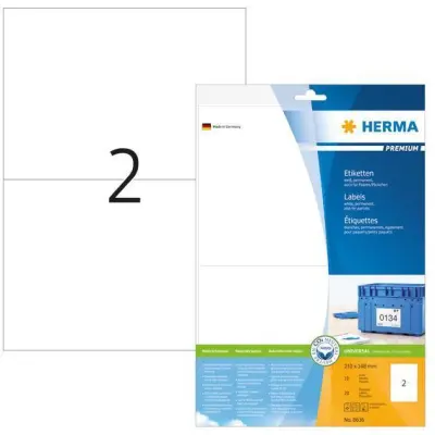 ETIKETE 210 x 148 mm 8636 SUPERPRINT HERMA 10/1